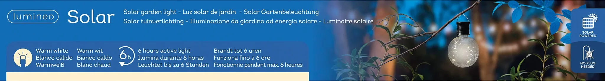 Solar Gartenleuchte LED Kugel-Glühbirne, 8×11 cm, Kunststoff, Warmweiß
